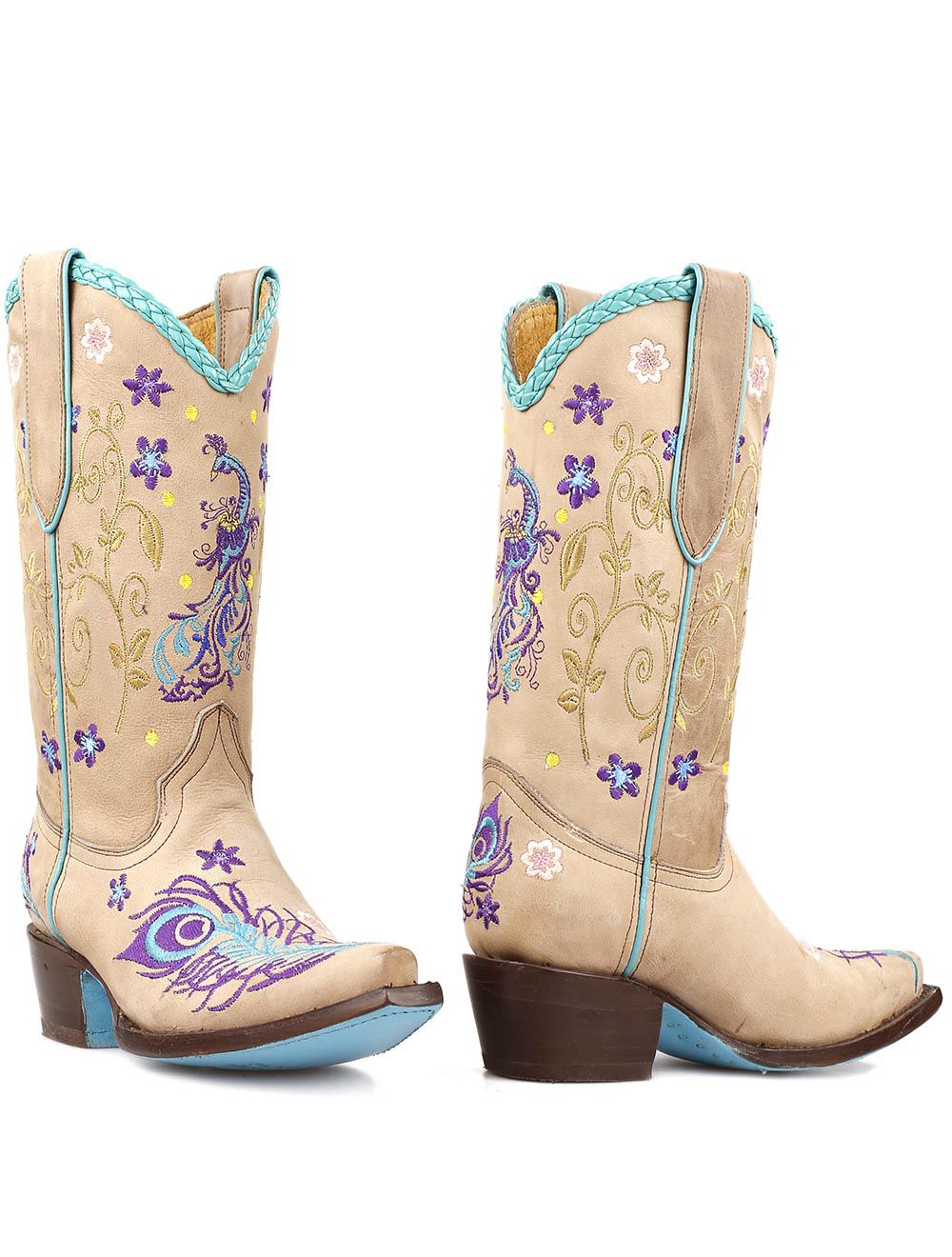 Cowboylaarzen Peacock Beige