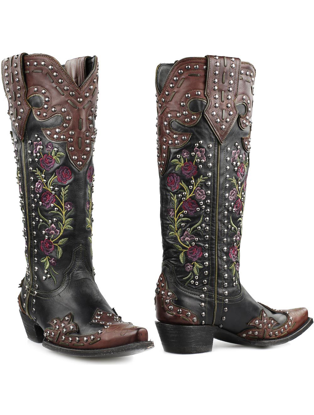 Double D Ranch westernboots Rosie Black - Zwart