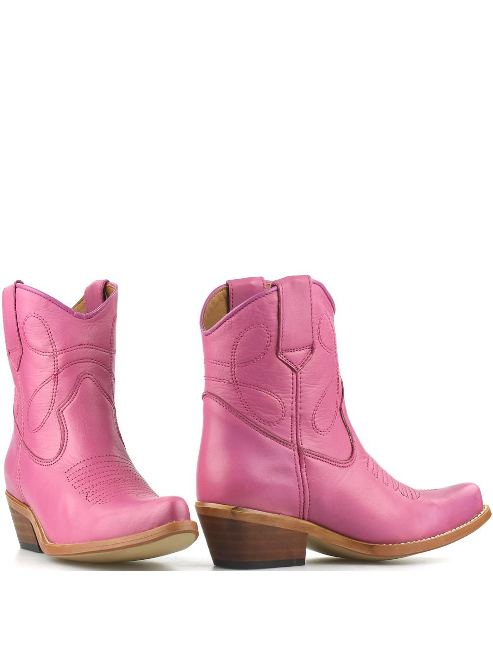 DWRS Low Texas 23145 cowboylaarsjes fuchsia roze