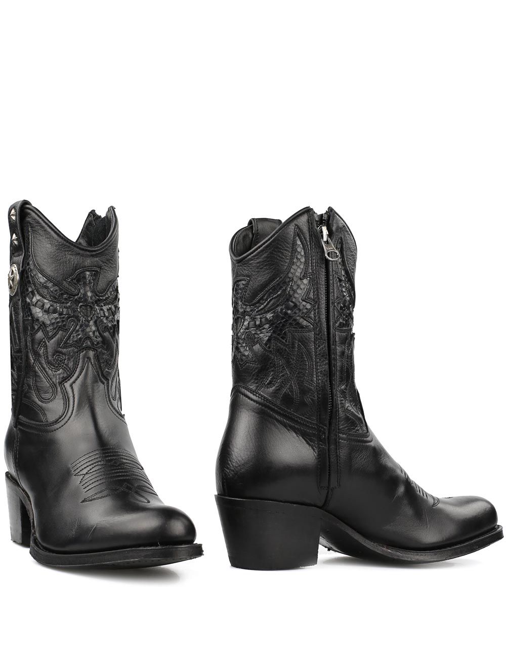 Sendra laarzen 14298 zwart met rits