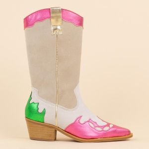 DWRS western laarzen Puglia 9626 sand - roze