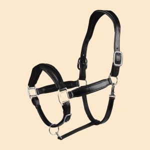 Horka Halster leer brilliance zwart