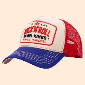 King Kerosin trucker cap Forever Rock'N'Roll beige