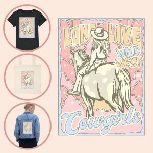 Kleding transfer Cowgirls print