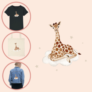 Kleding transfer Giraffe