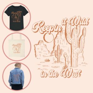 Kleding transfer Keepin it Wild print