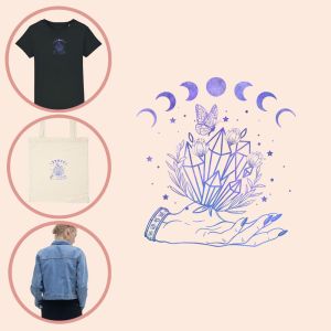 Kleding transfer Purple Hand