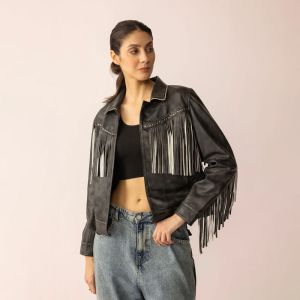 Myra Bag Leather Jacket Midnight Maverick