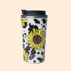 Myra Bag Western Trail Brew Stainless Steel Mug Sunflower Yellow