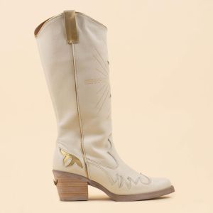 Nemonic 2382 boots offwhite