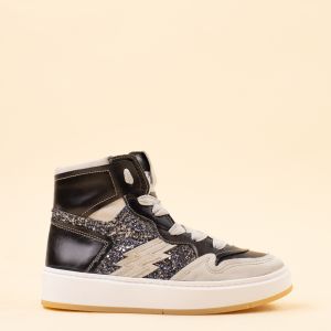 Nemonic 2401 sneakers zwart - beige
