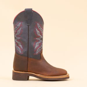 Old West BSC2005 cowboylaarsjes Blauw - Bruin