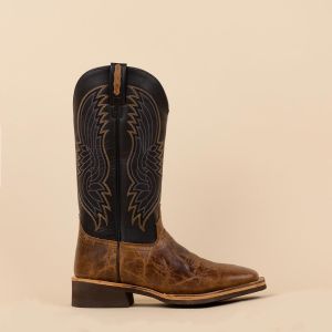 Old West BSM1911 cowboylaarzen bruin - zwart