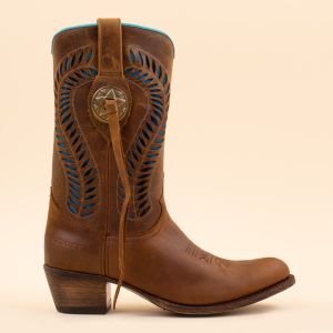 Sendra cowboyboots 15324 Bronco Cognac rechts