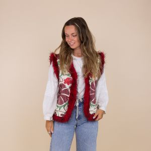 Suzani waistcoat Alsu rood