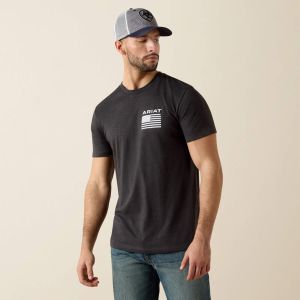 Ariat mens Freedom T-Shirt Charcoal