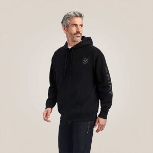 Ariat mens Logo Hoodie Black