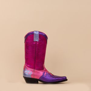 DWRS cowboylaarzen 1324 Sierra roze - paars
