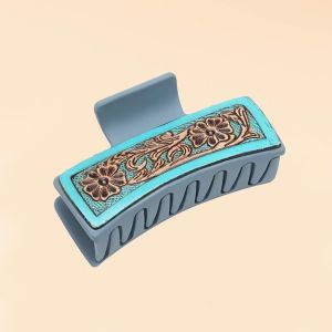 Hair Clip Turquoise Trails