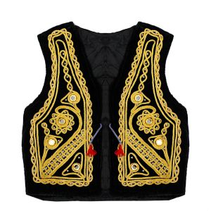 Moonrise kids Afghan velvet gilet Zahab goud