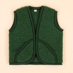 Moonrise kids wollen vestje met rits Dani groen