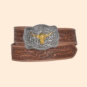 Myra Bag Frenzy Hand-Tooled Leather Belt