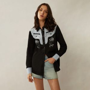 Myra Bag Western-Inspired Embroidered Shirt