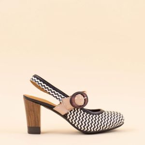 Nemonic 2306 retro shoes black white