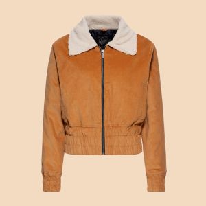 Queen Kerosin cropped corduroy bomberjack