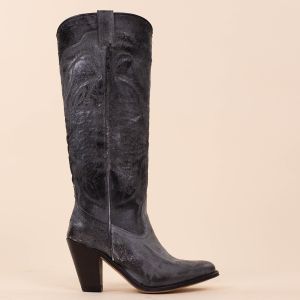 Sendra hoge boots 6662 Black vintage zij