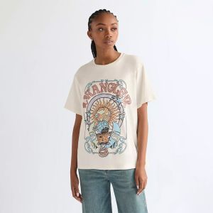 Wrangler Relaxed Girlfriend Tee Worn White