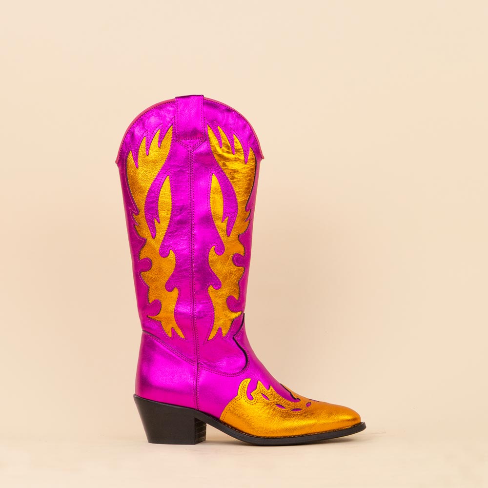 ①複数割-300★B75×2セット✨イエロー&ローズピンク♥️ DWRS cowboyboots 28520 Regina roze - oranje