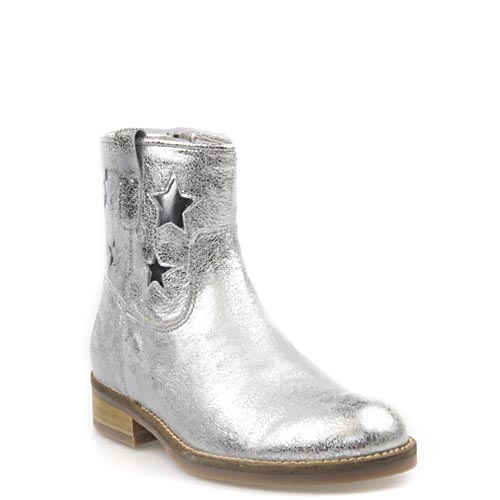 meisjes laarzen met sterren H1856 zilver
