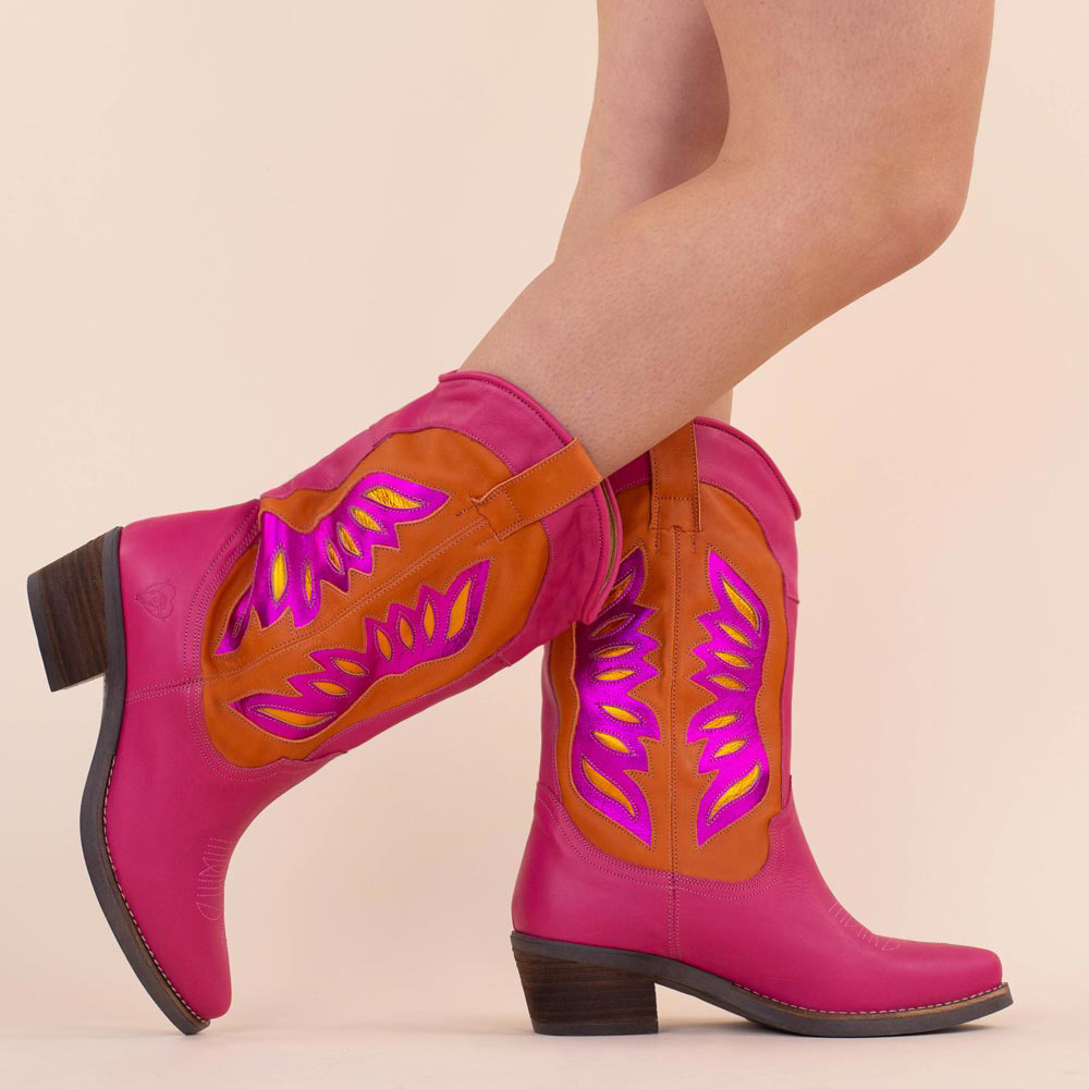 cowboy laarzen roze