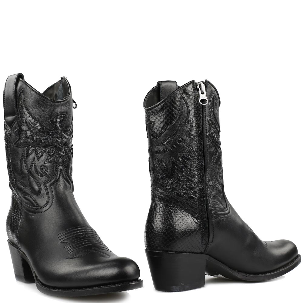 Sendra 16978 cowboylaarzen zwart