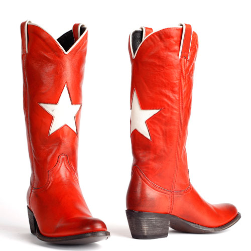 Sendra cowboylaarzen ster rood | Rode cowboylaarzen