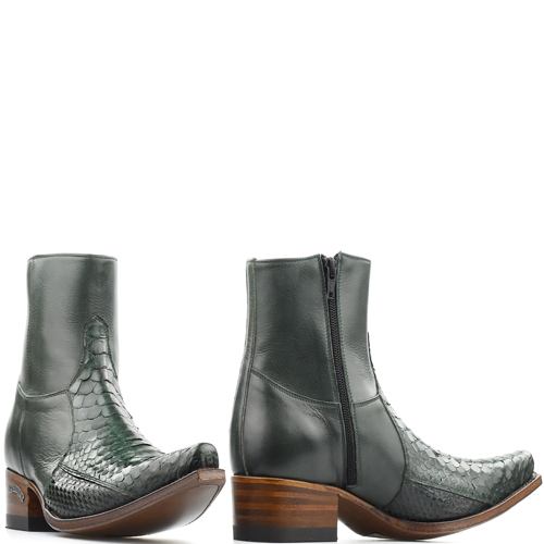 Blackstone Heren Boots Groen nub vacht booty | Van den Assem